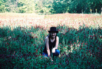 my grandparents clover field behind their house - and my new top hat :D