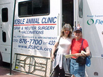 That was yesterday,I had the ASPCA van,we spay/neutered 21 cats and 3 dogs,good but ,only problem was I came with 3 and left with 4,what else is new, :-(